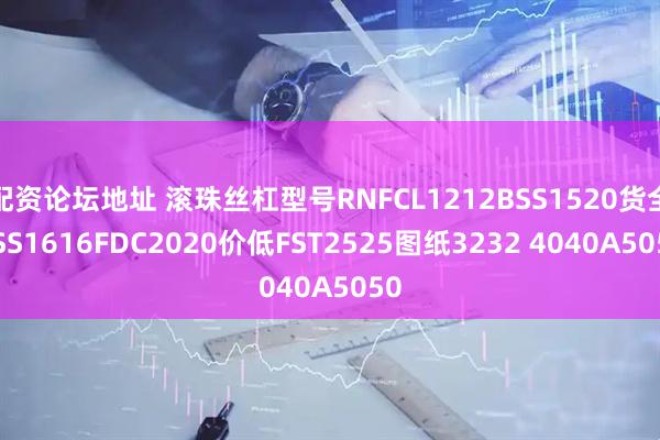 配资论坛地址 滚珠丝杠型号RNFCL1212BSS1520货全PSS1616FDC2020价低FST2525图纸3232 4040A5050